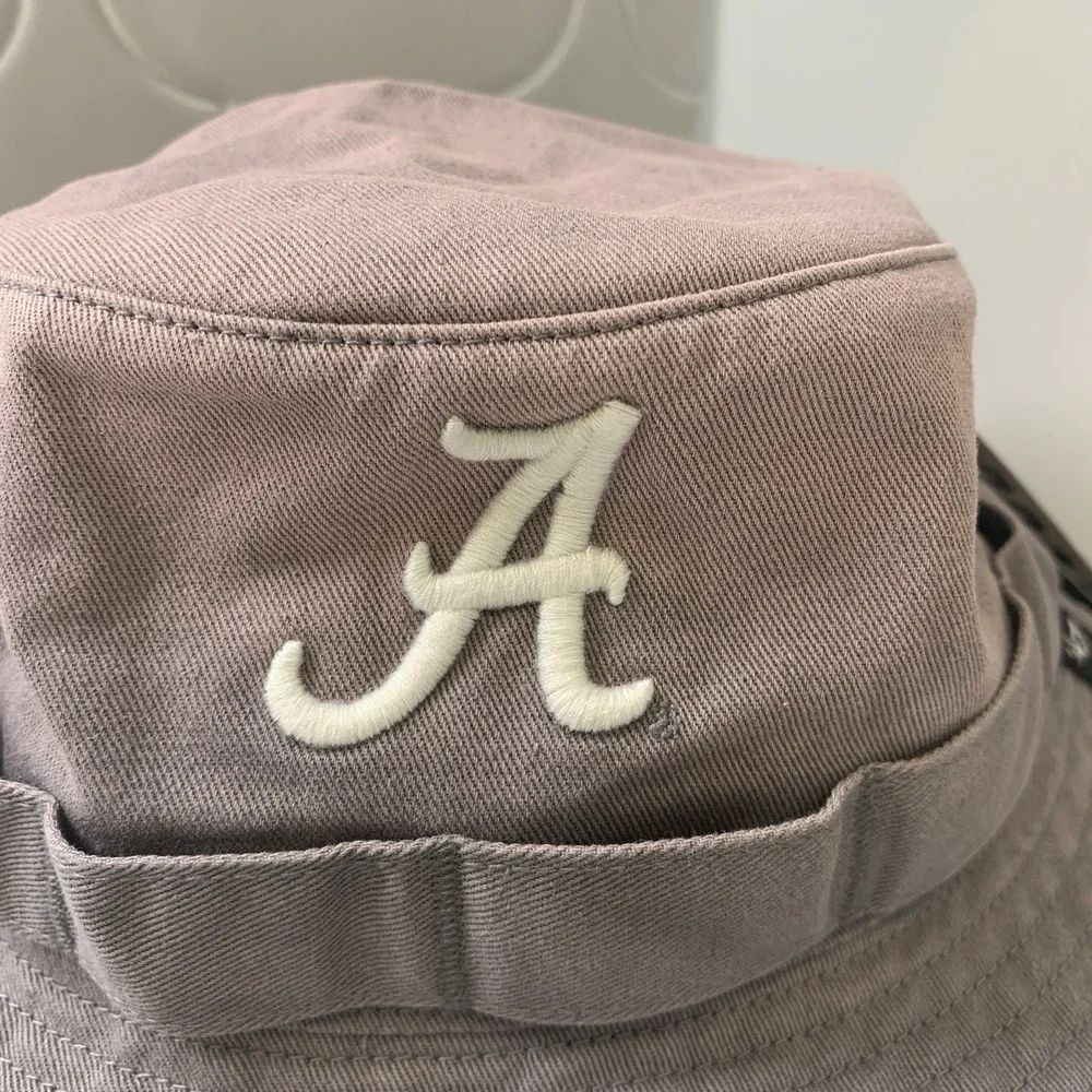 '47 Brand Alabama Crimson Tide Buxton Gray Bucket Hat Cap OSFM